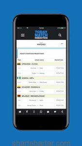 Today Match prediction app
